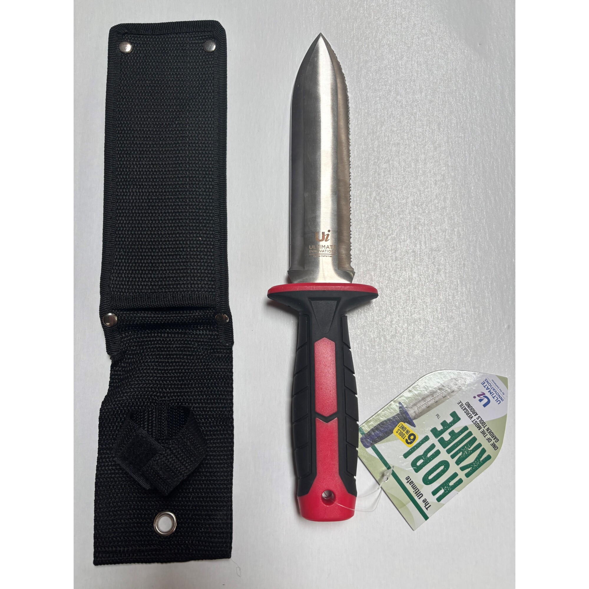 Ultimate Innovations, Stainless Steel Hori Hori Garden Tool,  Red, Model #HHKG26